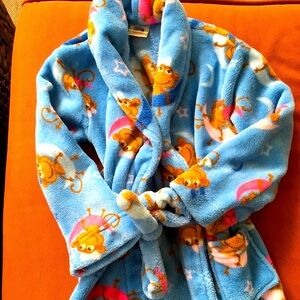 FADED GLORY MONKEY BATH ROBE SIZE XS